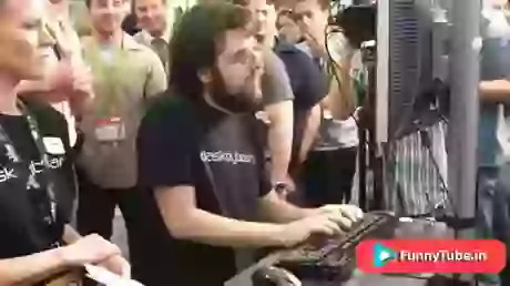 Funny Fast Typing Loop GIF Animation