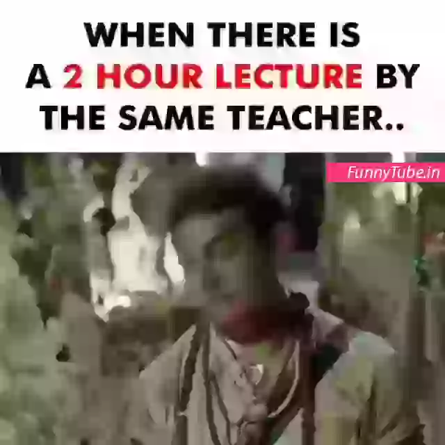 2 Hour Lecture By Same Teacher Funny Reaction Video