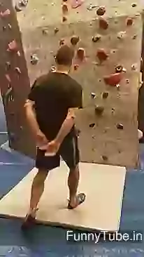 Amazing Climbing without using hands
