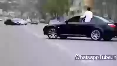 BMW Drifting With Fire Don Stunt