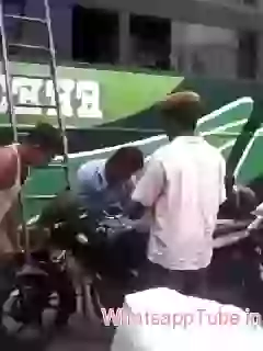 Bike lifted to bus amazing
