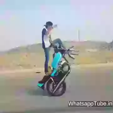Crazy Boy Bike Stunt Without Front Wheel