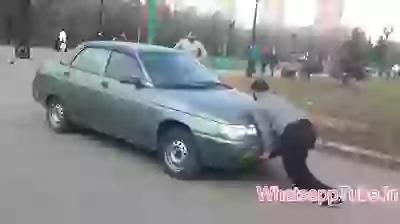 Crazy Man Vs Car