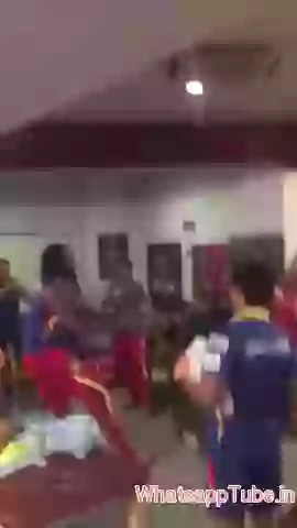 Cricketers doing bhangra