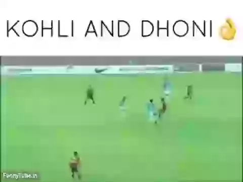 Dhoni and Kohli on Football Ground Amazing Video