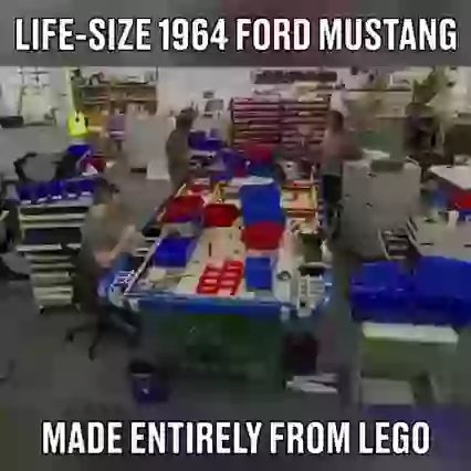 Ford Mustang Made From Lego
