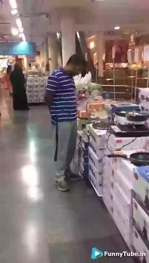 Funny Desi Mind In Shopping Mall Video