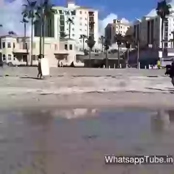 Funny Girl Fail at beach