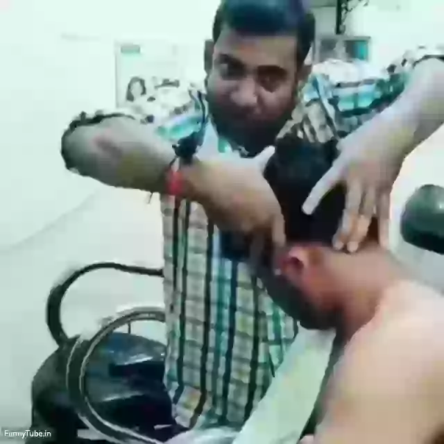 Funny Head massage Indian Desi Boys Video