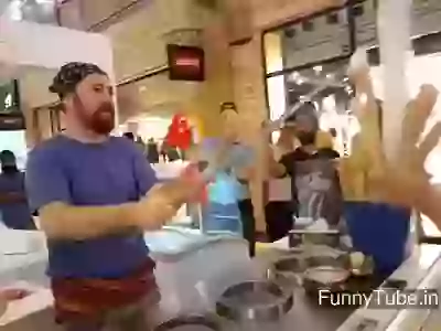 Funny Ice Cream Vendor