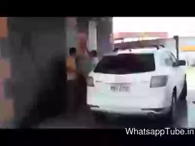 Funny Moment In Car Washing Area