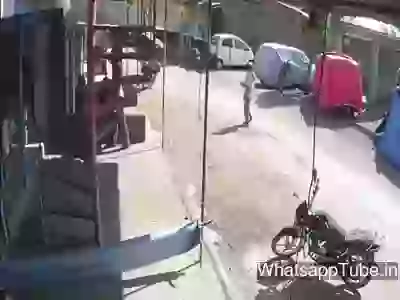 Funny Monkey Attack On Man