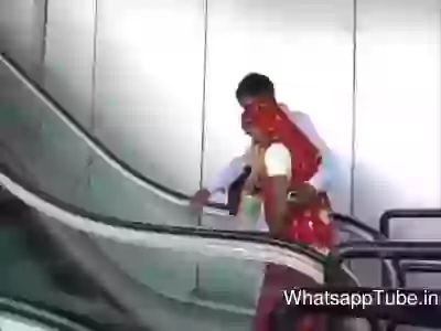 Funny Rajesthani Copule On Excavator