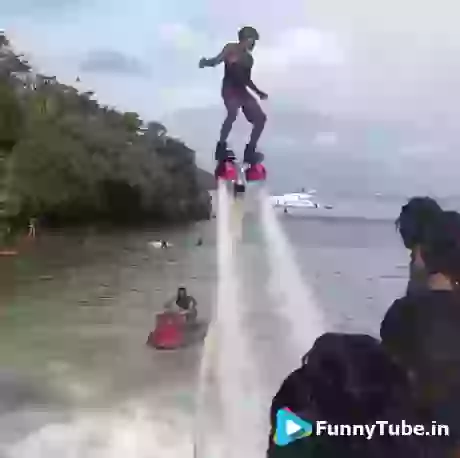 Funny Water Jet Stunts Fail Video