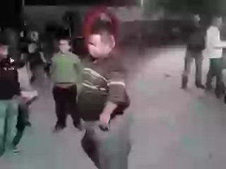 Funny dance with high attitude