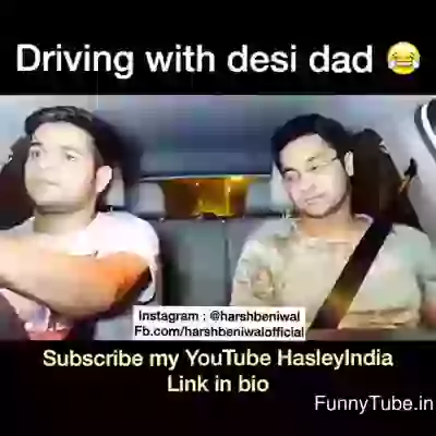 Funny desi video driving with dad
