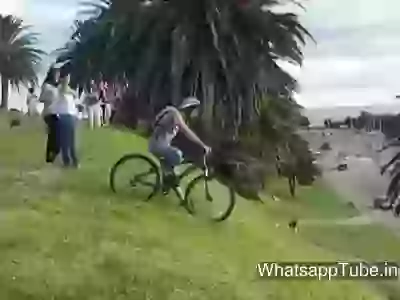 Hilarious accident caused when stunt