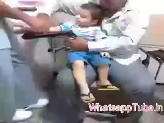 Kid Laugh when injection