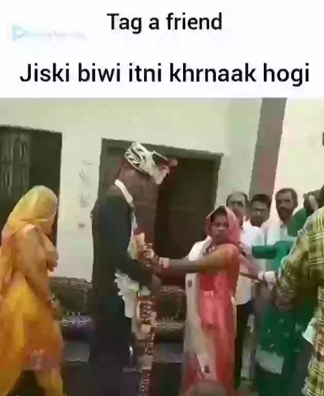 Kiski Biwi Itni Khatarnak Hogi Funny Whatsapp video