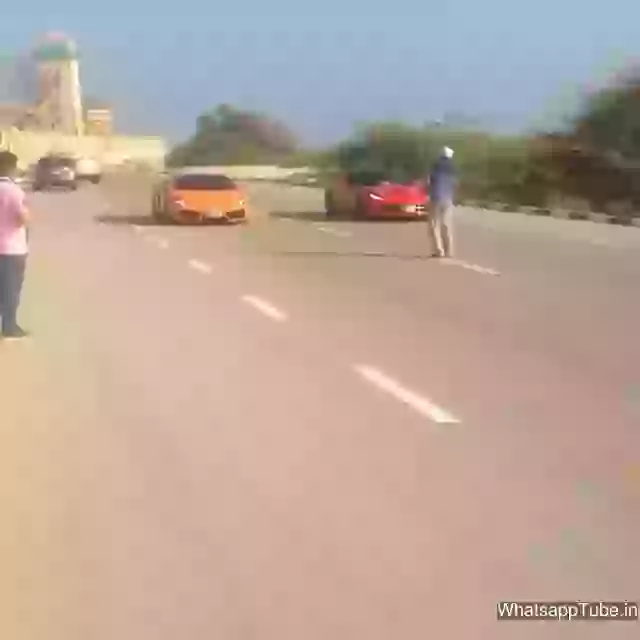 Real Supercar Race In India
