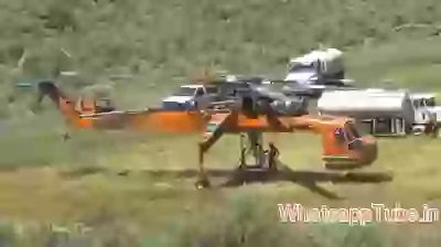 Tower built by helicopter