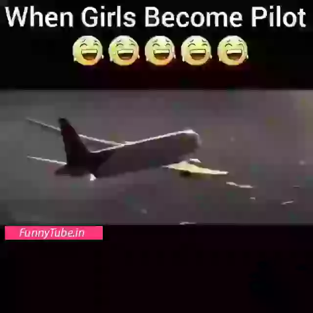When Girls Become Pilot Funny Whatsapp Video