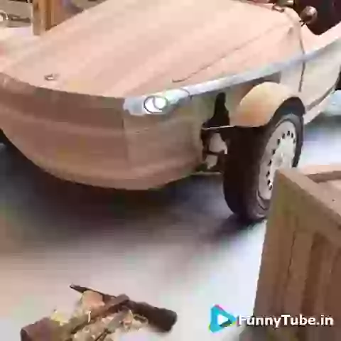 Wooden Car Never Seen Before