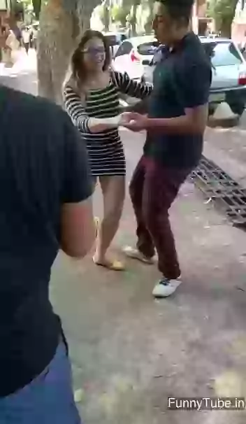 funny girl fail when dancing